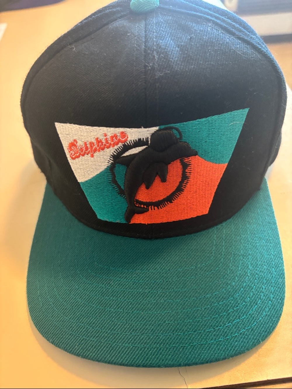 NFL Black Miami Dolphins Logo Snapback Hat